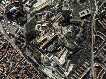 satelitn pohled na pevnost