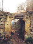 portl na zpadn stran hradu