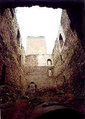 vnitřní prostory hradu