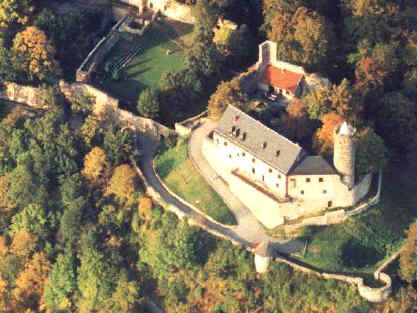 celkov pohled na jdro hradu