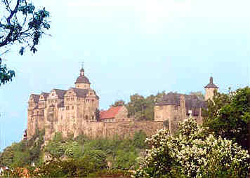 celkový pohled na hrad Ranis