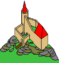 pravd�podobn� podoba hradu ve 14. stol.