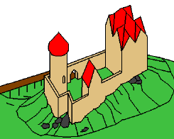 pravděpodobná podoba hradu ve středověku