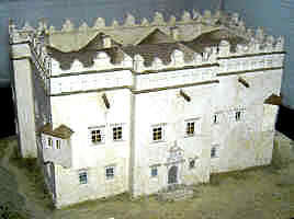 podoba tvrze modelem na hradu Niedzica