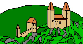 pravděpodobná podoba hradu v 16. st