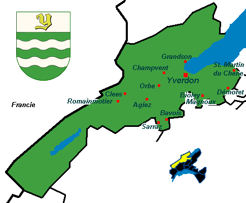 mapa kraje Jura